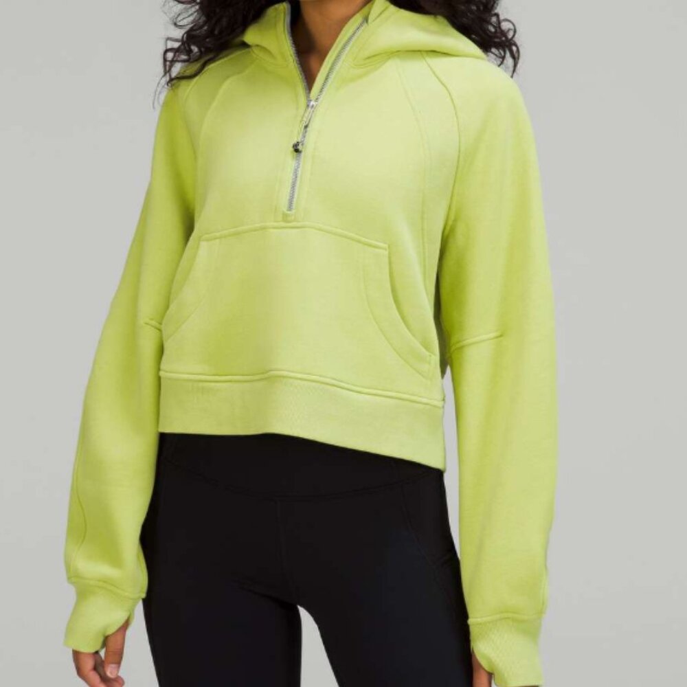 99. Lululemon Scuba Oversized Half-Zip Hoodie Wasabi